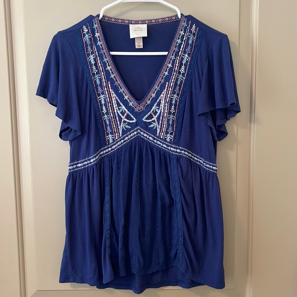 Flowing Short Sleeve Top